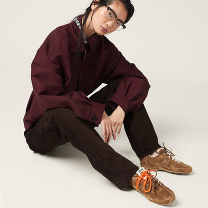 NB (WMNS) x Miu Miu 530 SL Suede and Mesh Sneakers Orange Laces